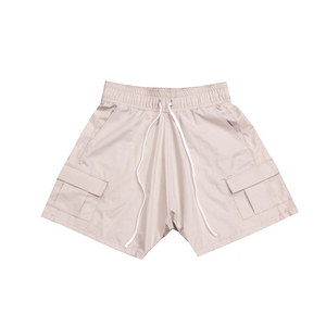 Drop Crotch Poly Shorts